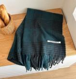 Retro plaid Japanese and Korean atmosphere plaid scarf women's plaid series contrasting color warm shawl student scarf