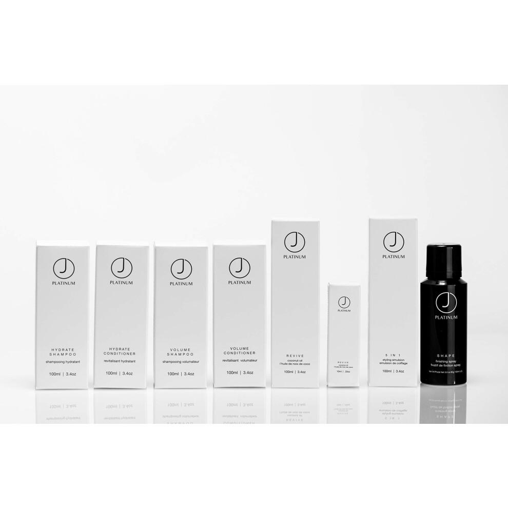 J Beverly Hills Platinum Hydrate Shampoo mit Seidenprotein – Feuchtigkeit, Glanz & Splissreparatur, sulfat- & parabenfrei, für coloriertes Haar