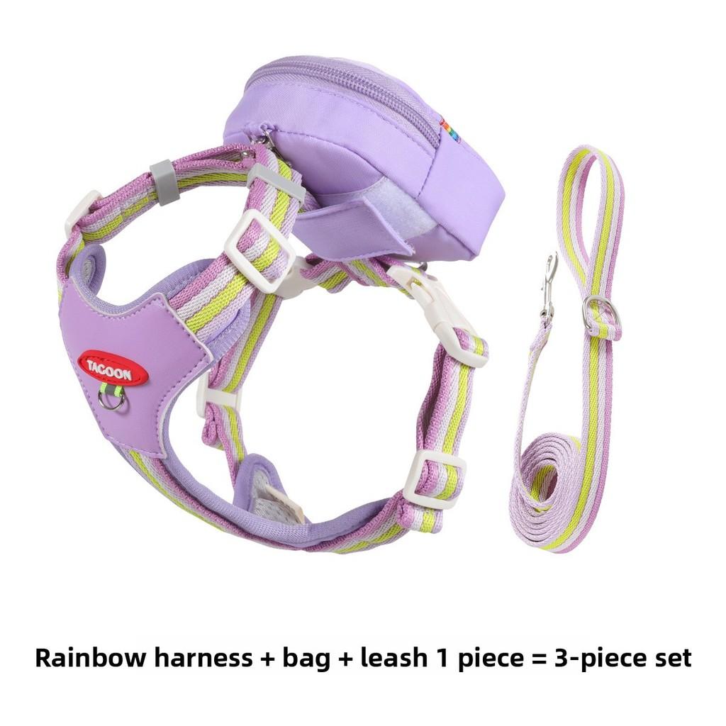Pet Harness For Small Dogs Polyester Breathable No Pull Adjustable For Outdoor Walks