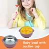 Baby Bowls With Suction Silicone Suction Bowl Baby Double Layer Anti Scald Dinnerware With Silicone Sleeve Reusable Toddler