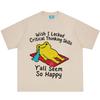 Wish I Lacked Critical Thinking Skills Funny Frog Meme Tshirt Unisex Unisex Fashion Tshirt Shortsleeved Casual Cotton Tshirts
