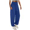Damen Casual Hose, Farbe Hohe Taille Falten Leggings Casual Hose