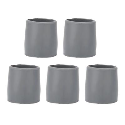 5 Pcs Crutch Tips Thick Rubber Single Angle Cane Foot Cane Walking Stick Crutch Foot PadGray