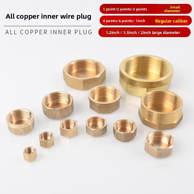 BSP 1/8"1/4"3/8"1/2"3/4'' Male&Female Threaded Brass Pipe Hex Head Brass Stopper End Cap Plug Plumbing Fitting Connector Adapter