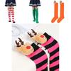 New Arrival Kids Christmas Socks With Cute Cartoon Deer Plush Toy Polyester Fabric Friction Resistant