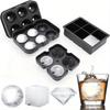Large Ice Cube Trays Silicone Ice Cube Molds for Freezer with Lid Reusable Whiskey Ice Mold Ball Diamond Ice Mold