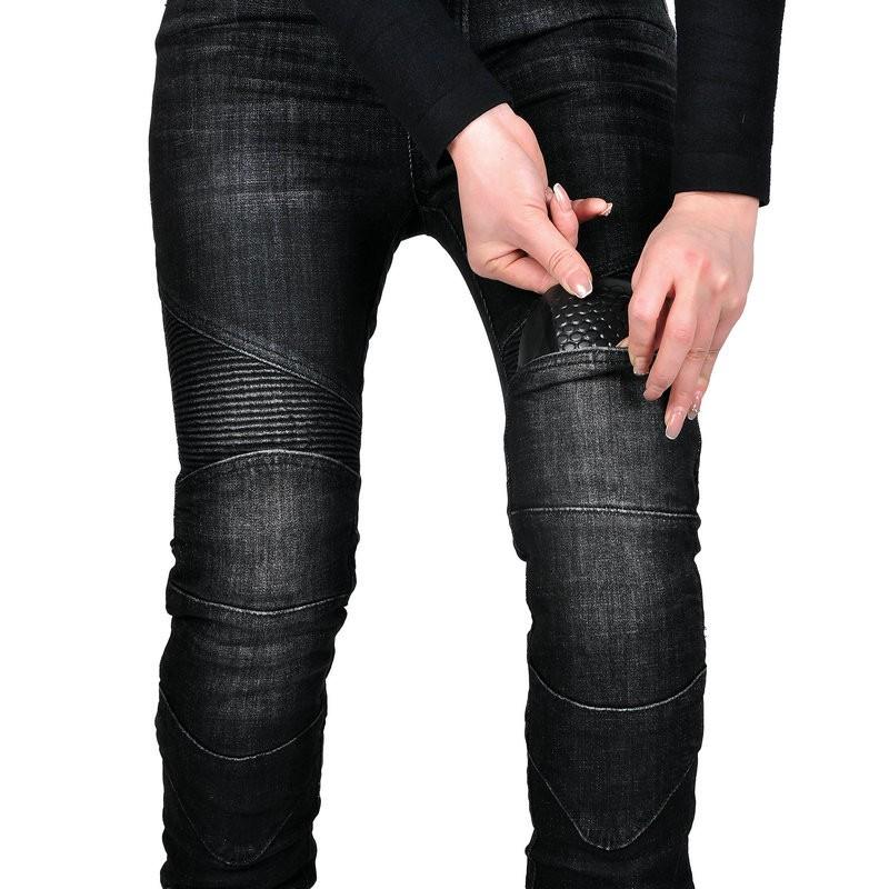 Womens Motorcycle Riding Jeans With Silicone Padding Protective Gear Harley Style Biker Outfit Season