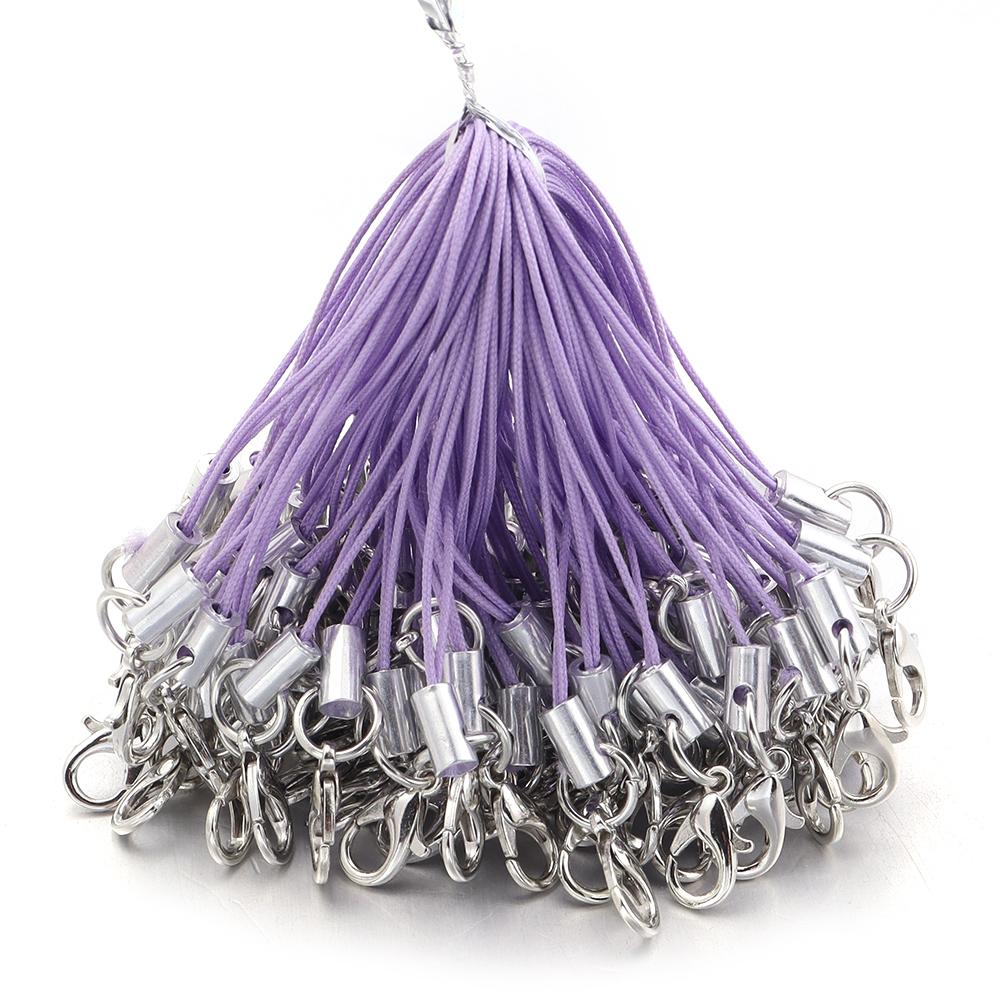 20pcs Hand Wrist Lanyard String Mobile Phone Rope Lobster Clasp Lanyard Diy Handmade Accessories Connector Hook Fastener Making
