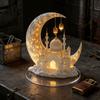 Ramadan Eid Mubarak Ornaments Multi-Purpose 2D Acrylic Desktop Ornament Moon Light Tabletop Decorations for Muslim Festival