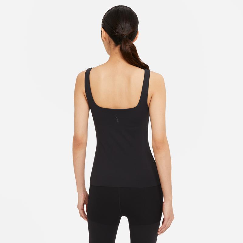 Nike Yoga Luxe Training Sports Tank Top Women Tops Black DA0724-010