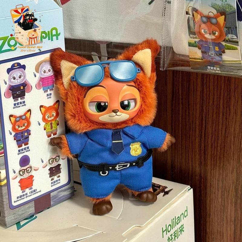 2025 New Authentic Zootopia Judy Rabbit Nick Fox Sheep Blind Box Disney Character Model Pendant Mystery Box Toy Keychain Gift