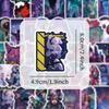 50/100 Pcs Cyberpunk Style Cartoon People Doodle Stickers for Laptop Phone Case Car Notebook Stationery Box No Repeat Decals