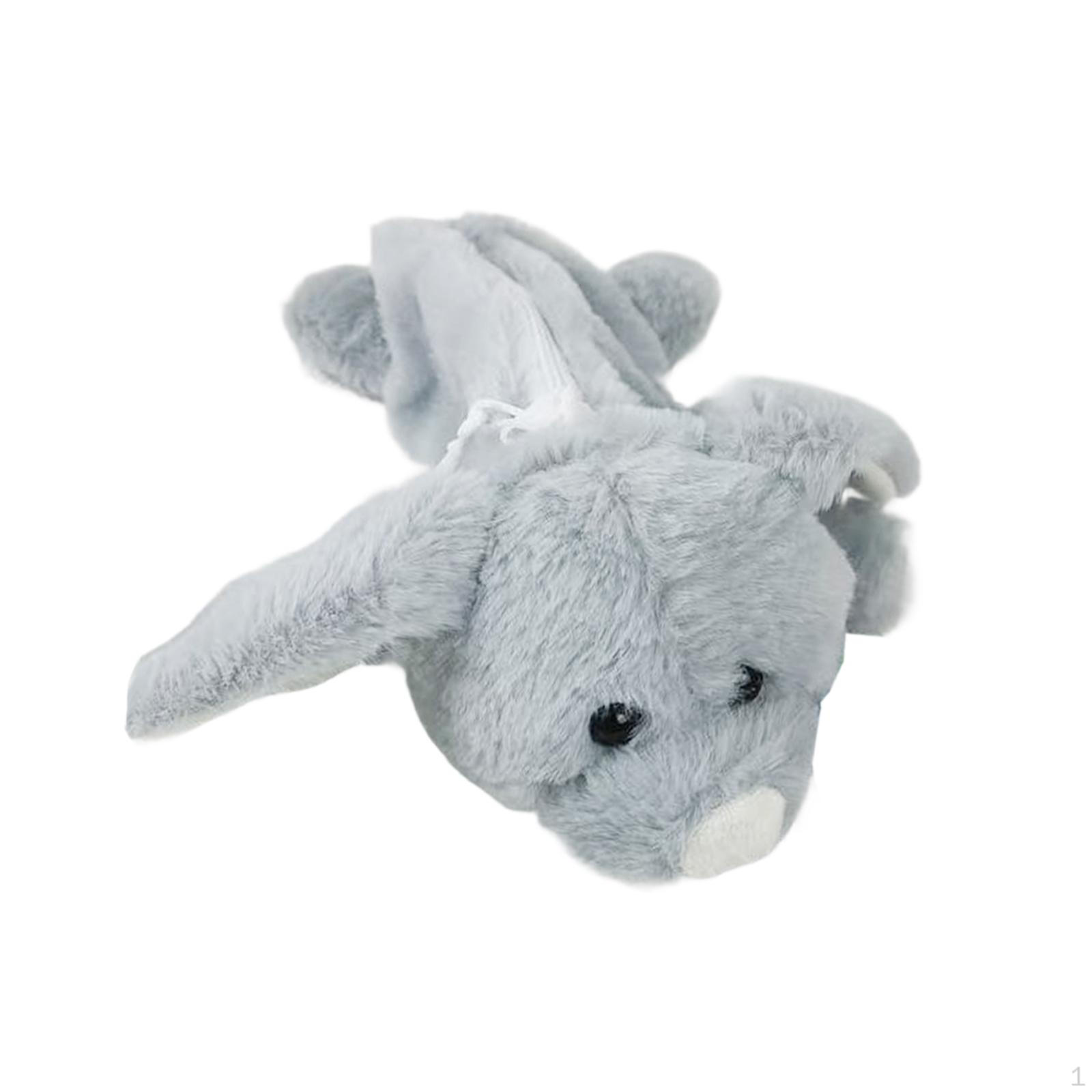

Bear Head Pencil Case Animal Stationery Pouch Multipurpose Zipper Closure Makeup серый