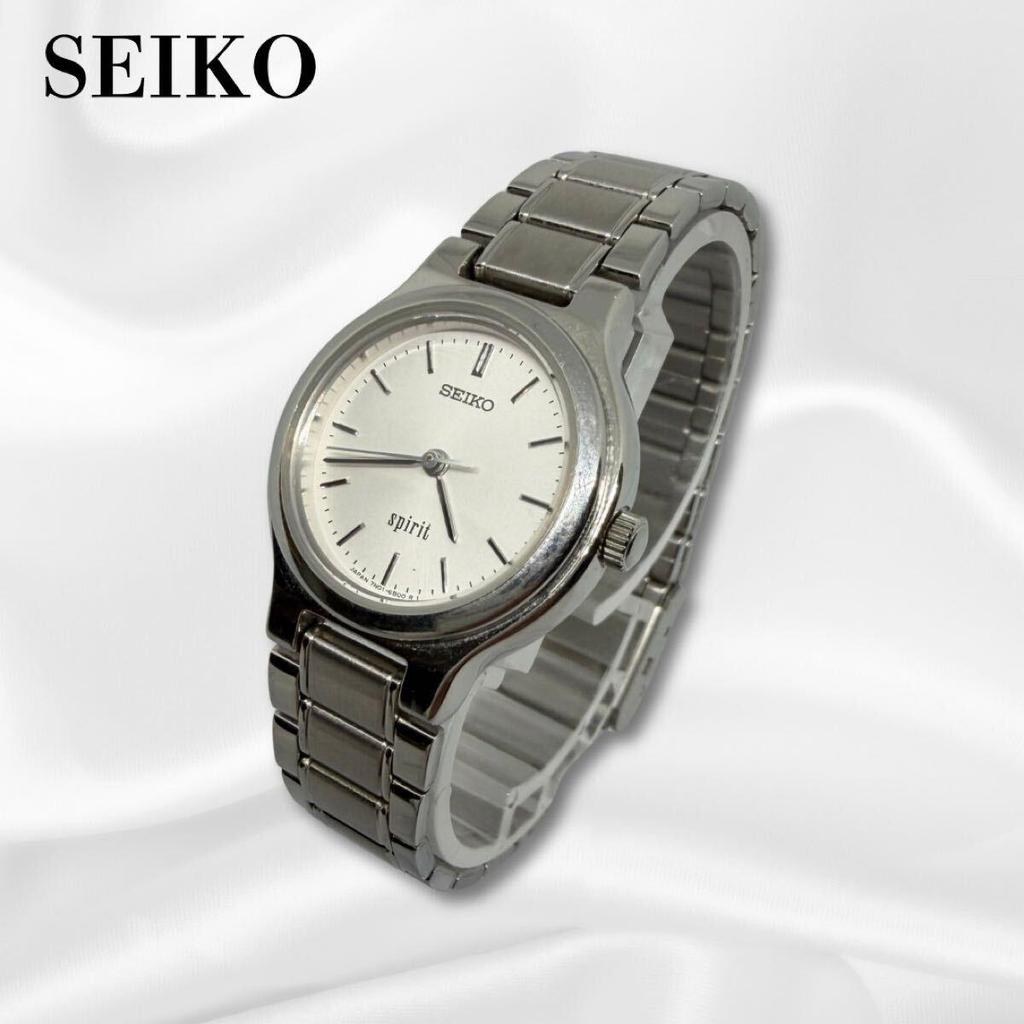 Used Good Condition Working Item SEIKO SPIRIT Seiko Spirit Watch Silver Quartz Working