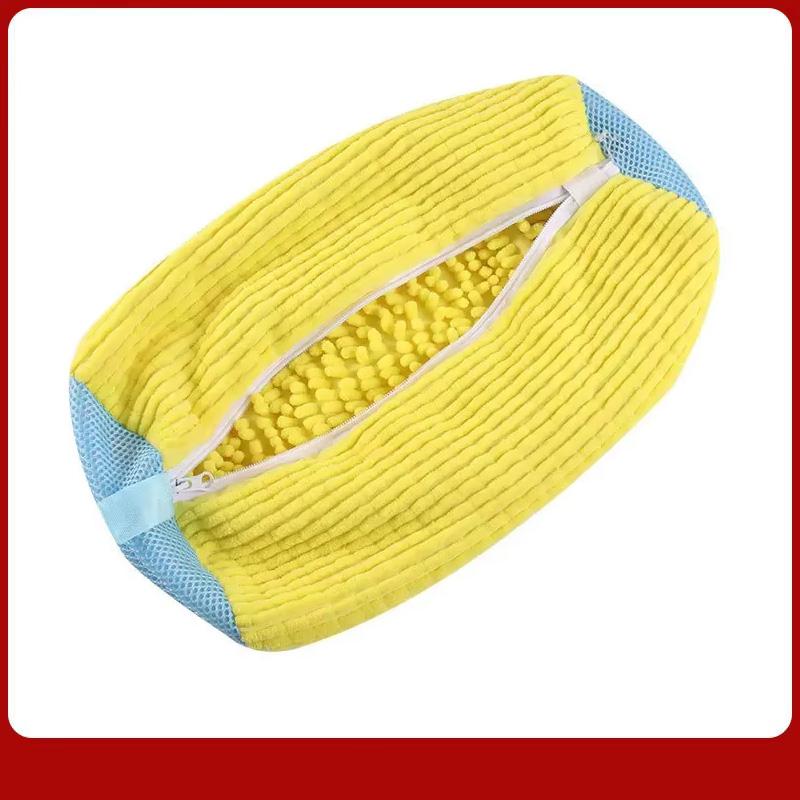 1PCS Wash Shoes Bag Padded Net Laundry Shoes Protector Fluffy fibers Polyester Washing Shoes Machine Laundry Bag Drying Bags