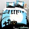Halloween Kürbis Horror Festival Fledermaus Bettwäsche Set Jungen Mädchen Einzelbett Queen Size Bettbezug Kissenbezug Bett Kinder Erwachsene