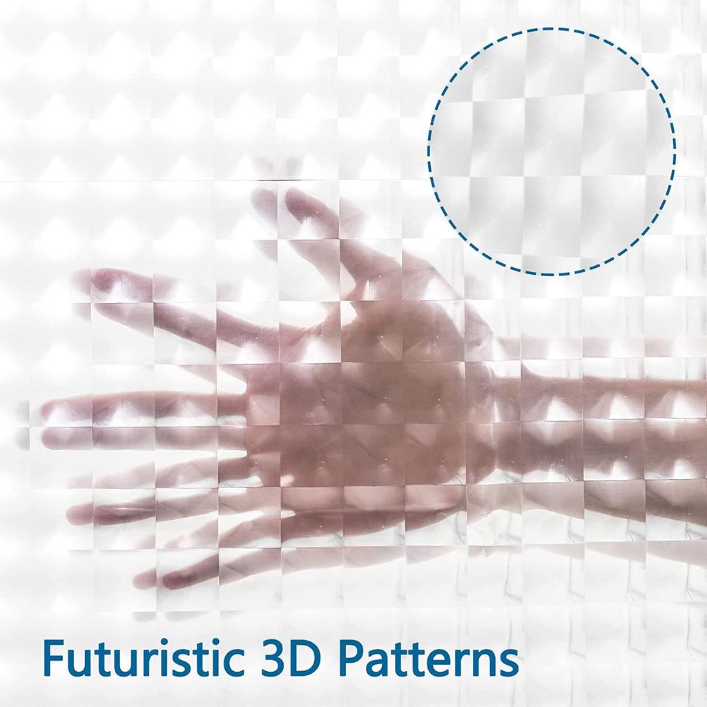 1pc 180x180cm 3d Transparent Shower Curtain Thick Waterproof Bathroom Bath Curtain