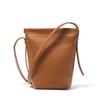 Large screen mobile phone bag female messenger new mini bag, high-end feeling, small and lightweight first-layer cowhide bucket bag