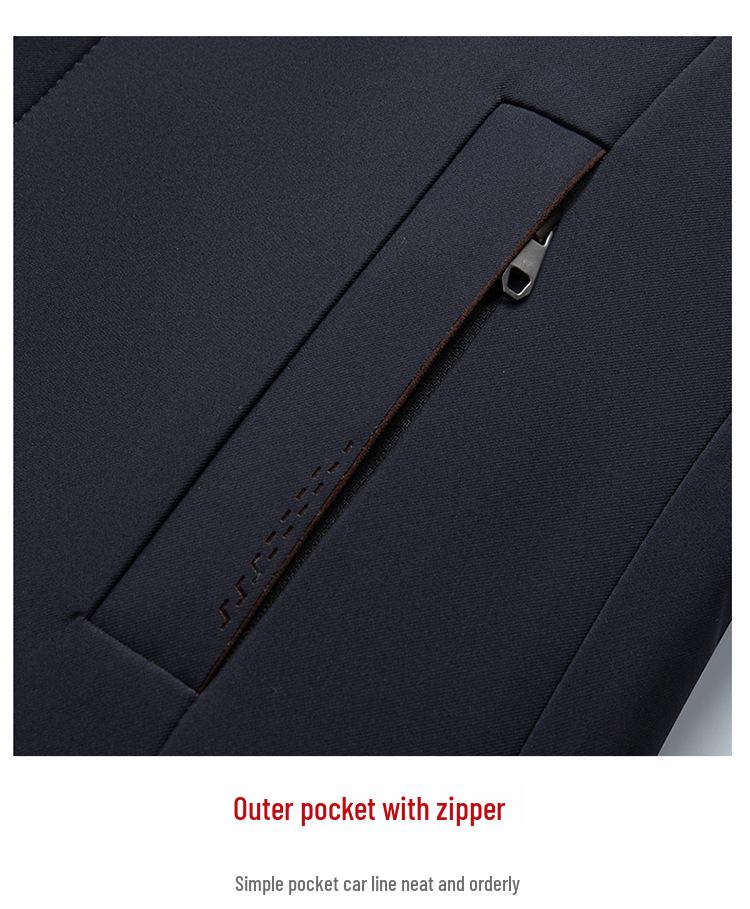 Plus Size Men's Trendy Winter Down Jacket - Thickened Business Mid-Length Coat for Middle-Aged and Elderly Dads