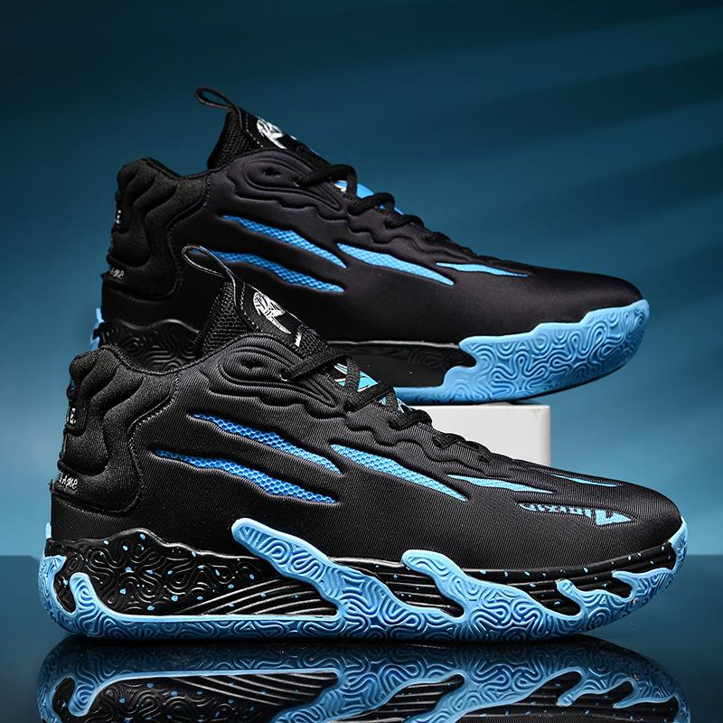 Large size basketball shoes mesh breathable sports shoes youth middle school students game training shoes