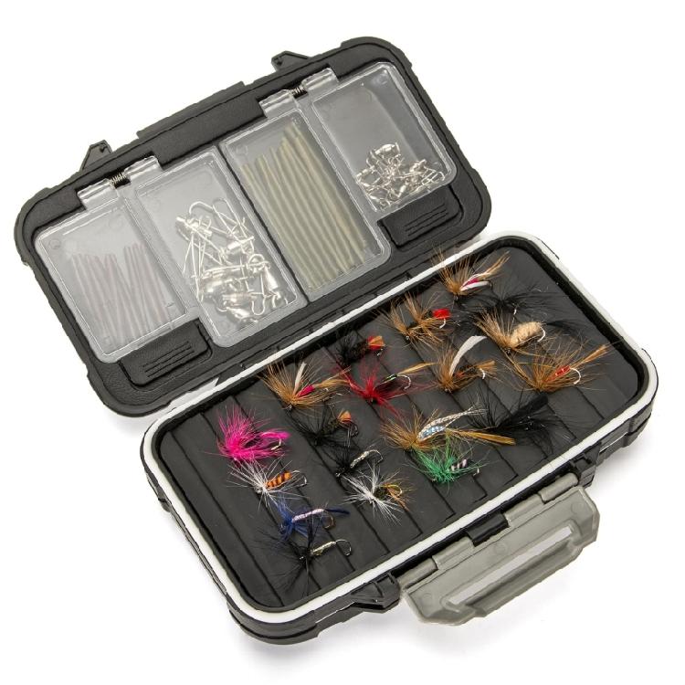 Fishing Flies Storage Container Box Four Layers Waterproof Ice Fishing Jigs Box