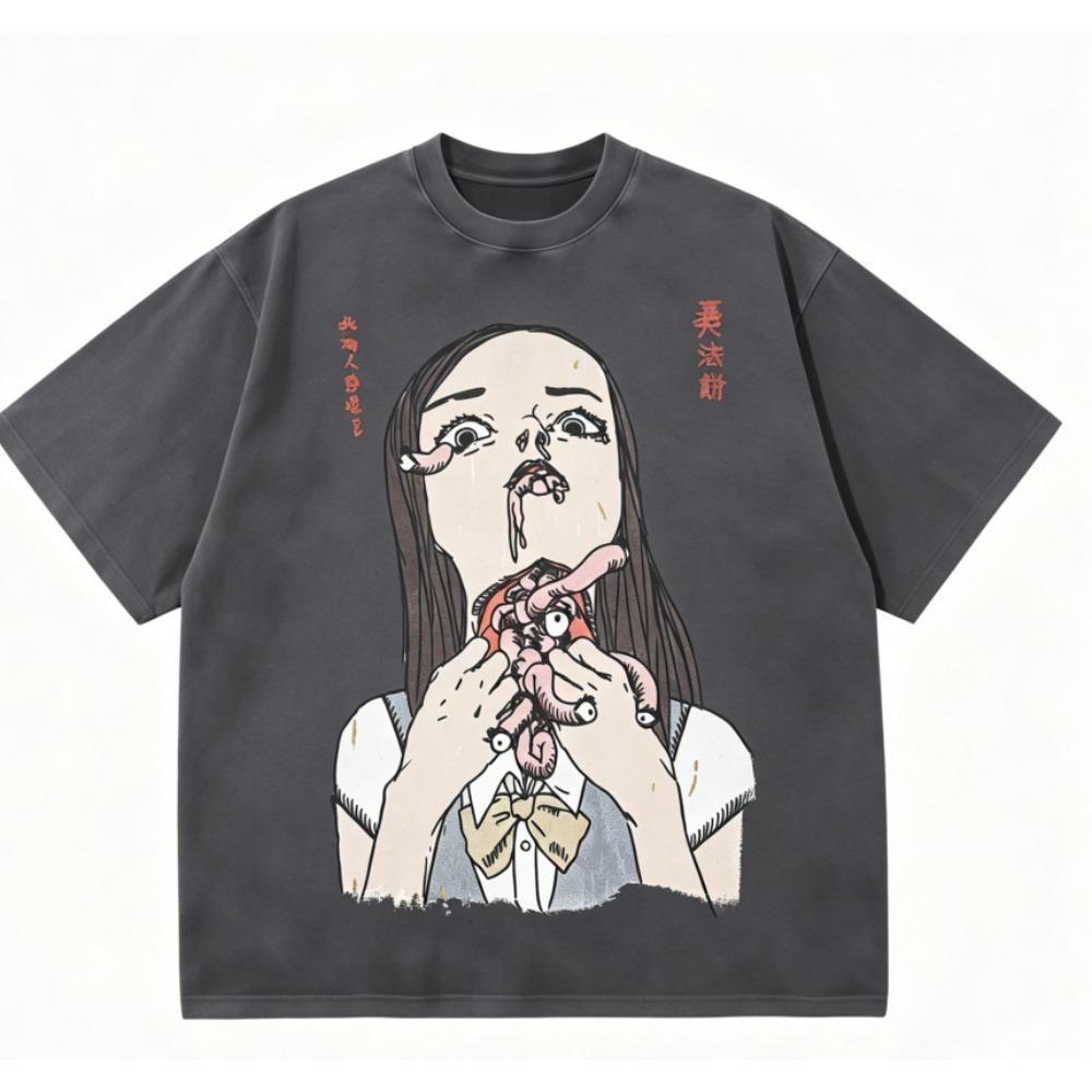 Life is Strange Anime Lover Washed T-shirt Year round clothing high quality personality Clothes Plus Size Unisex New Model Couples tee
