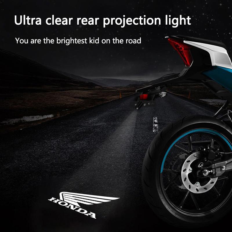 1Pcs HD Led Motorcycle Logo Welcome Light Projector Lamps Decoration For Honda CB400CB650FCBF CBR25ORR CRF SH3O0 NC75O HONDA ahl256