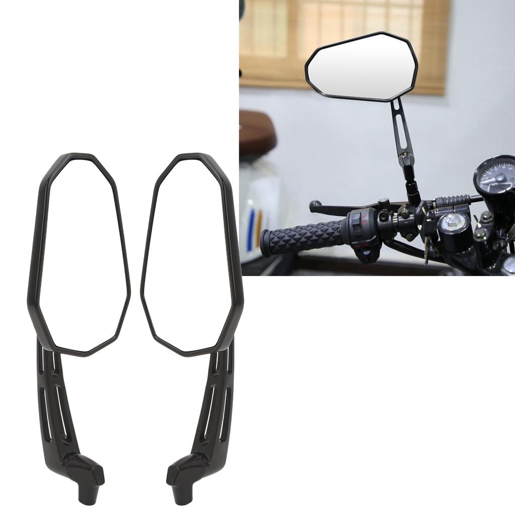 1 Paar Achteruitkijkspiegels Draaibare Zijspiegel voor CB1000R Shadow 000V Silv Wing