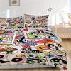 3pcs Powerpuff Girls Collection Bedding Set, Including 1 Quilt Cover and 2 Pillow Shams,Soft and Comfortable Home Bedroom.F066