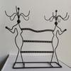 Vintage Iron Rotating Jewelry Rack: Necklace Bracelet Earring Hanging Organizer 360° Swivel Display Stand for Jewelry & Accessories
