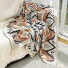 Nordic Style Wool Knitted Sofa Blanket Throw - Office Nap Shawl for Single Person