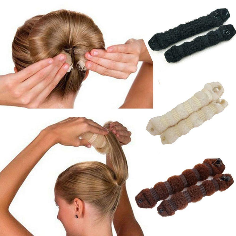 DIY Donut Hair Curler Durable Meatball head hair maker Foam Sponge Bun Shaper  Hair Styling Tools