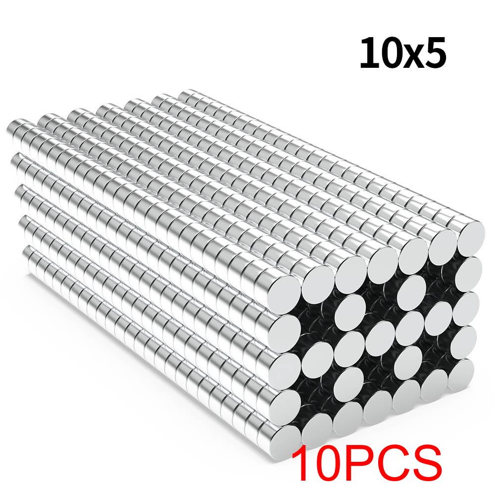 Super Strong Neodymium Magnet N35 NdfeB Permanent Magnetic imanes Round Powerful Magnets Refrigerator 10x1 10x2 10x3 10x5mm