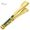 Meat Tong Non-Slip Silicone Handle Food Tongs Hollowed Draining Serving Barbecue BBQ Clip Grill Bread Clamp Stainless Steel Kitchen Accessories
