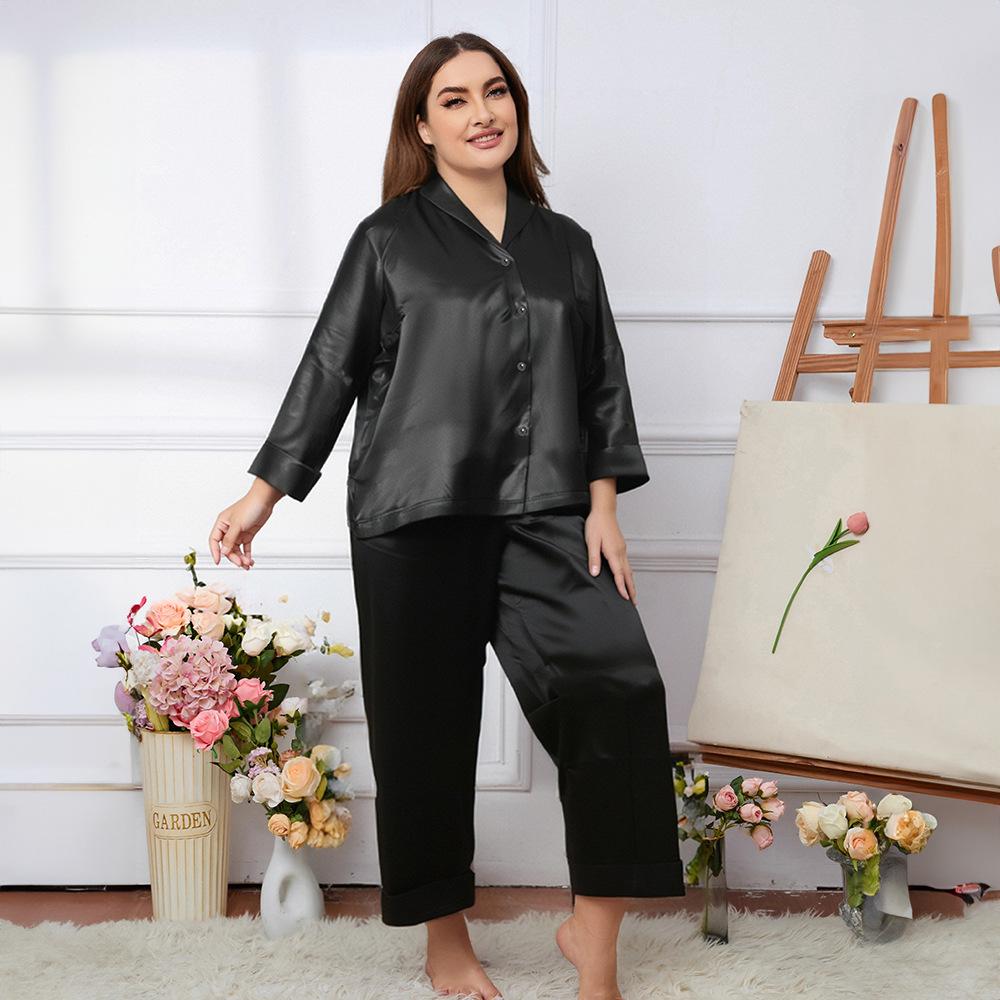 Dámský kardigan nadměrné velikosti s dlouhým rukávem, kalhoty, domácí šaty, pyžamový set