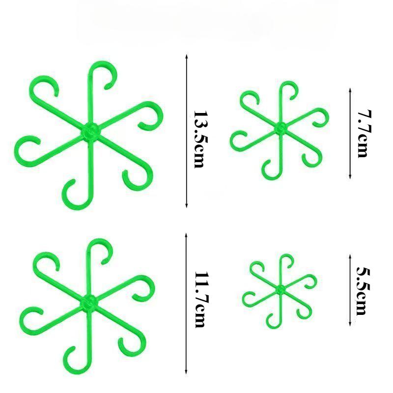 

4 шт. зажим для фиксации растений, опорная рама для вьющихся растений, рамка для сбора стеблей цветов для огорода, сада, двора 1 set
