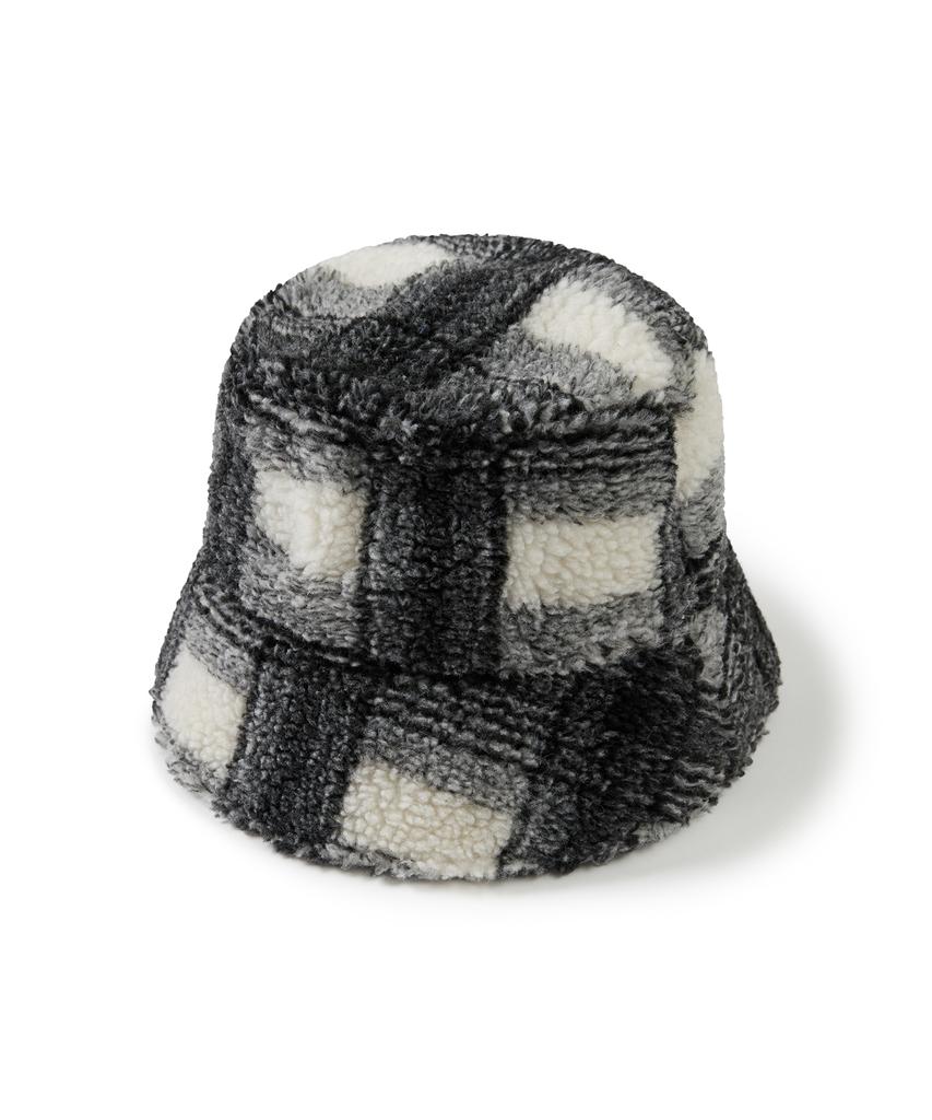 CLOVE [24Fw Clove] Check Bucket Hat (Black)