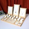 Bamboo Wood Multi-Purpose Jewelry Stand for Necklaces, Earrings, Rings, Bracelets, and Studs Display