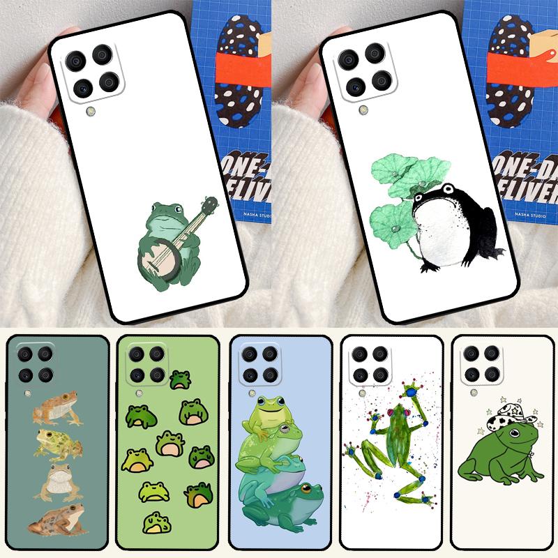 Cartoon Frogs For Samsung Galaxy M16 M06 M12 M55 M15 M35 M14 M34 M54 M11 M21 M31 M13 M33 M53 M32 M52 Case