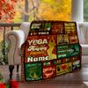 Yoga Meditation Peace Love Harmony Wellness Customizable Outdoor Blanket Personalized Text Soft Cozy Suitable For Picnics Outdoor Travel And Camping