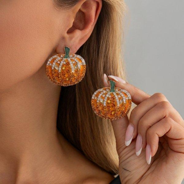 Cute Halloween Dangle Earrings for Women Cartoon Ghost Pumpkin Star Asymmetrical Long Tassel Earrings Party Statement Jewelry