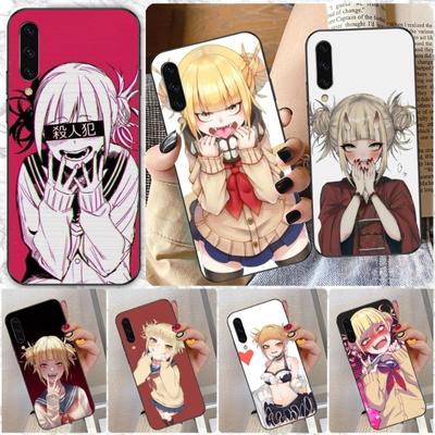 Funda de teléfono Himiko Toga Boku para Samsung A91, A81, A73, A72, A71, A30S, A20, A12, A13, A52, A53, 4G y 5G, color negro suave