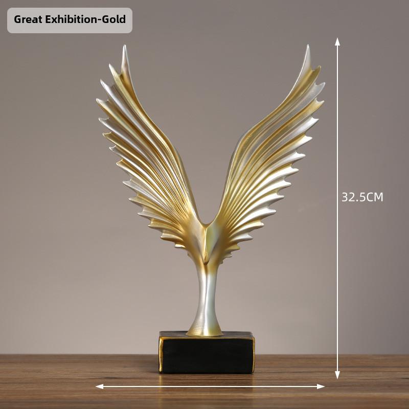 

Статуя орла в европейском стиле из смолы для гостиной и выставочного зала для декора Gold