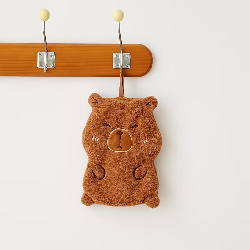 3Pcs Cute Capybara Hand Towels - Soft Microfiber Bath Towels And Kitchen Towels, Suitable For Sensitive Skin, Highly Absorbent And Hypoallergenic