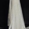5MM Sequined Stretch Shiny Fabric, Net Transparent Gold Fabric Suitable for DIY Wedding Performance Dress Long Skirt
