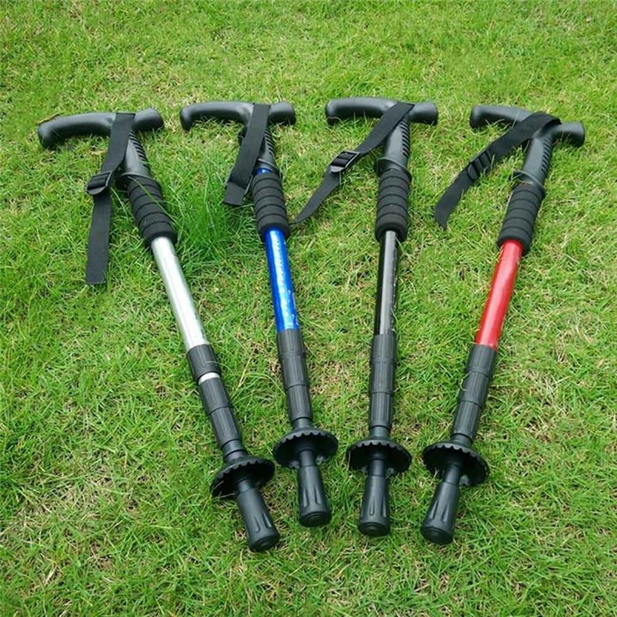 Utomhus Vandringsstav Gummi Fotskydd Svart Universellt Halkfritt Runt Huvud Vandringsstav Tillbehör Fotskydd