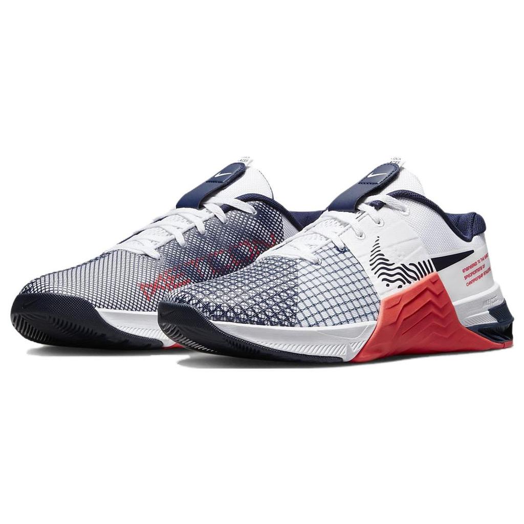 Nike Metcon 8 White Crimson Obsidian Men Sneakers Bright-Crimson DO9328-101