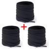 1Pair/3Pair Solid Color Flat Replacement Shoelaces 0.8CM Double Layered Laces for Canvas Sneakers for All Types of Casual Shoes
