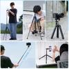 Ulanzi Travel Telescopic Travel Tripod with 145cm Flexible Ball Panoramic Aluminum Alloy 4kg Weight Compact Mini Tripod with Storage Compatible with