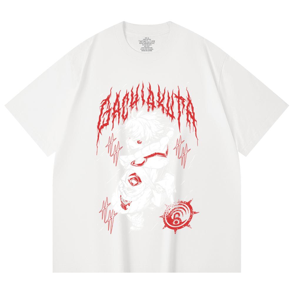 230 Gsm 100% Cotton Gachiakuta V2 Rudo Print Unisex Heavy Cotton T Shirt